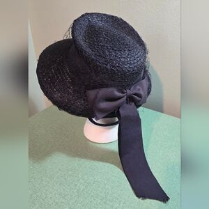 Vintage 1940s Navy Blue WWII Era Hat